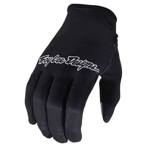 Troy Lee Designs Motocross Motorcycle Dirt Bike Racing Mountain Bicycle Gloves, FLOWLINE Glove (Black, Large)
