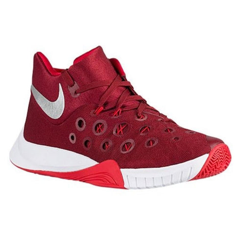 Nike Men's Zoom Hyperquickness 2015 Basketball Shoes (4 D(M) US, Team Red/Metallic Silver/University Red/White)