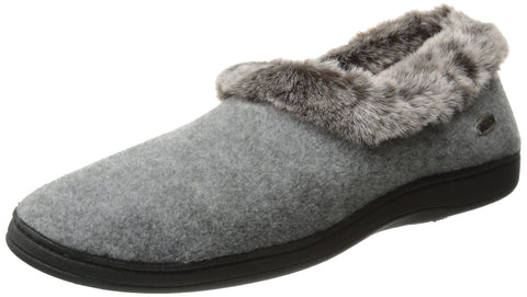 Acorn Women’s Chinchilla Moccasin Slippers, Plush Faux Fur with a Multi-Layer Memory Foam Footbed And A Rubber Sole.XL Size 9.5-10.5 W