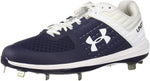 Under Armour Men's Yard Low ST Baseball Shoe, Navy (402)/White, 12