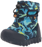 Bogs Kids B Moc Snow Boot, Winter Mountain Print-Navy, 8 US Unisex Toddler