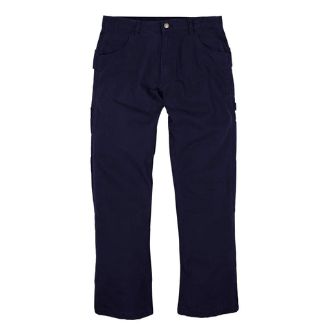 Berne Men's Acre Washed Duck Carpenter Pant, 38W X 32L, Navy