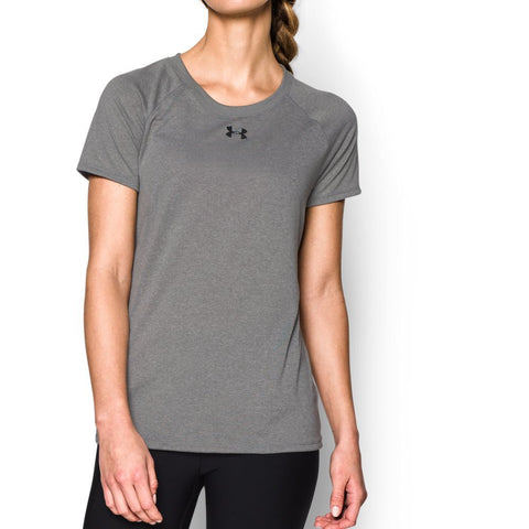 Under Armour Women's UA Locker Tee Size XL True Gray Heather