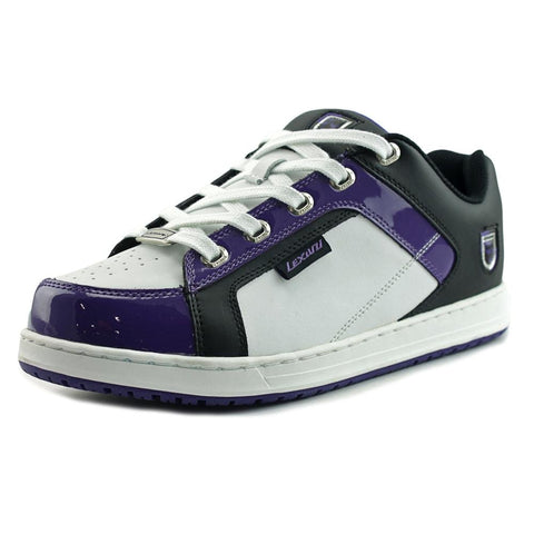 Lexani New Mens Shine Casual Fashion Shoes Sneakers White/Purple/Black Sz 10 M