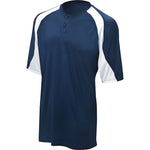 Mizuno Youth G3 2 Button Color Block Jersey (Navy, X-Large)