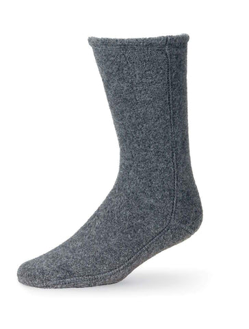 Acorn Versafit, Breathable and Moisture Wicking, Mid-Calf Fleece Sock, Charcoal, Medium
