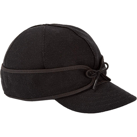 Stormy Kromer Original Kromer Cap - Winter Wool Hat with Earflap Black