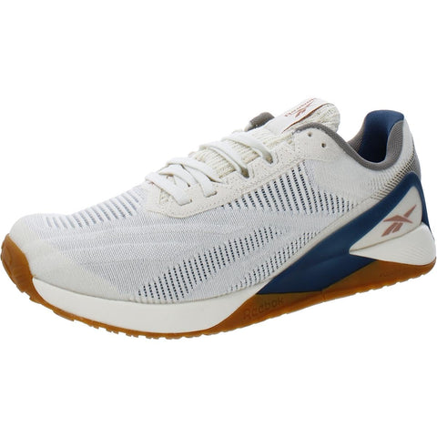 Reebok Men's Nano X1 Cross Trainer, White/Harmony Green/Brave Blue, 9.5