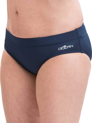 Dolfin Women's Aquashape Solid Contemporary Brief Navy XS