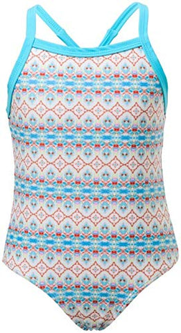 Snapper Rock Girls' X Back Swimsuit Marrakesh 6