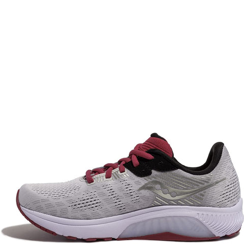 Saucony Women's Guide 14 Running Shoe, Alloy/Cherry, 10