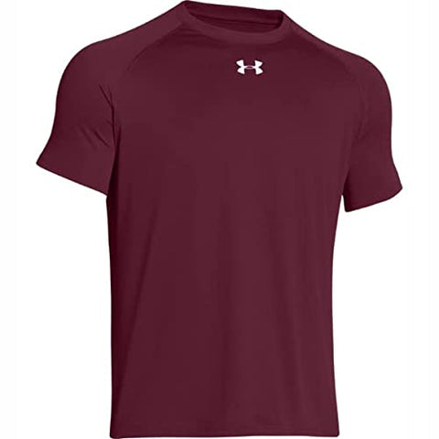 Under Armour Men's Locker T-Shirt (as1, Alpha, xx_l, Regular, Regular, Standard, Maroon/Gray, XX-Large)
