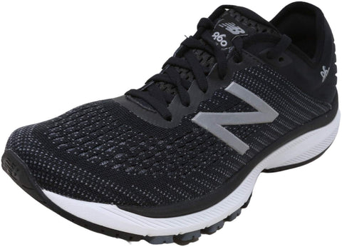 New Balance Women's 860v10 Running Shoes, Wide, Black/Gunmetal/Lead, Size 13