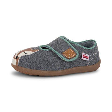 See Kai Run, Cruz II Slippers for Kids, Gray Fox, 6