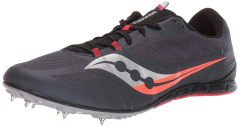 Saucony Men's Vendetta 3 Track Spikes, Grey/Black, 13 M US