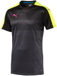 Puma Men's Glory Short Sleeve T-Shirt Youth Medium Black/Safety Yellow