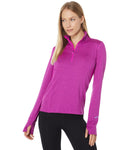 Brooks Dash 1/2 Zip Heather Magenta LG (Women's 12-14)