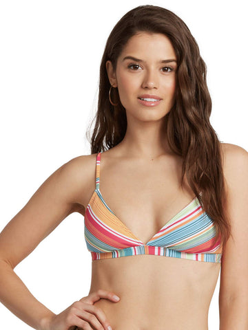 Roxy - Junior Mexi Stripe Fix Tri Swimwear, Size: Medium, Color: Bright White Mexi St