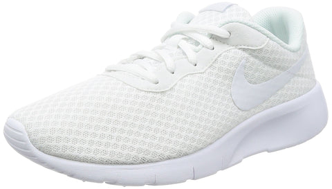 Nike TANJUN GS Girls White Atheltic Running Shoes WHITE Size 7Y