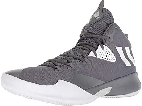 adidas Mens Dual Threat 2017 Basketball Athletic, Grey, Size 11.0