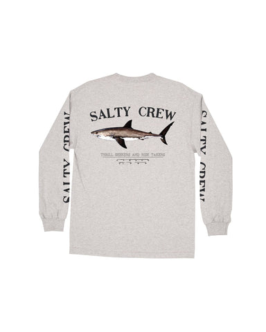 Salty Crew Bruce Long Sleeve Tee Athletic Heather SM