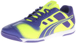 PUMA Men's Nevoa Lite Soccer Shoe,Spectrum Blue/Fluorescent Yellow/White,7 M US