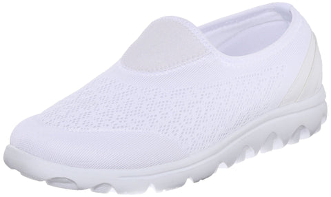 Propet Womens TravelActiv Slip On Walking Walking Sneakers Shoes Casual - White - Size 8.5 D