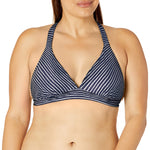 prAna Women's Lahari D/Dd Halter Bra, Blue Anchor Stripe, D Cup