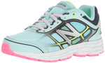 New Balance Girls' KJ860V5 Running Shoe, Blue/Pink, 6.5 M US Big Kid