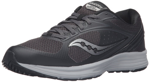 Saucony Men's Grid Seeker Running Shoe, Black/Grey, 11 M US
