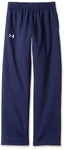 Under Armour Boys' Every Team Fleece Pants, Midnight Navy (410)/White, Youth Medium