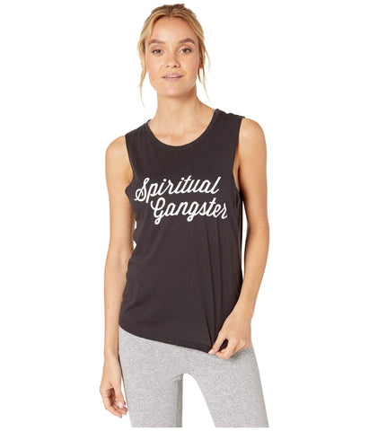 Spiritual Gangster Muscle Tee Vintage Black MD