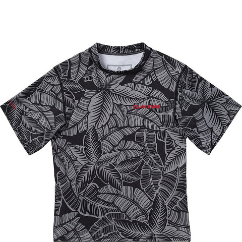 Dakine Youth Heavy Duty Loose Fit Short Sleeve Surf Shirt, Stencil Palm - 12