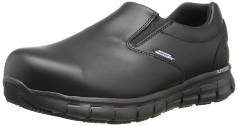 Skechers for Work Women's Sure Track Vonn Slip-On,Black,11 M US