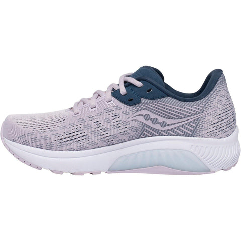 Saucony Women's Guide 14 Running Shoe, Lilac/Navy, 7