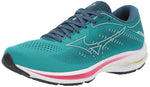 Mizuno womens Wave Rider 25 Running Shoe, Lake Blue-clearwater, 7 US