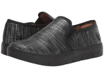 Nurse Mates Adela Slip On Black/Silver H 9.5 W