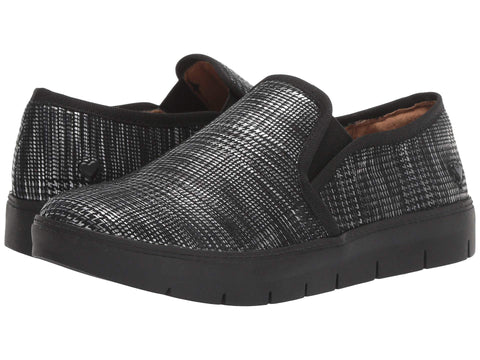 Nurse Mates Adela Slip On Black/Silver H 9.5 W