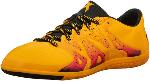 adidas Performance Men's X 15.3 IN Soccer Shoe,Gold/Black/Shock Pink,12.5 M US