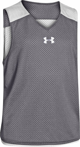 Under Armour Reversible Custom Grey/White Lacrosse Ripshot Jersey