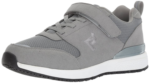 Propet Men's Stewart Work Shoe, Grey, 12 M US