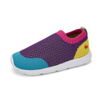 See Kai Run, Ryder Knit FlexiRun Slip-On Shoes for Kids, Purple/Multi, 7