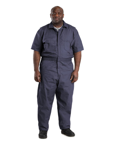 Berne Men's Axle Short Sleeve Coverall, X-Large Short, Navy