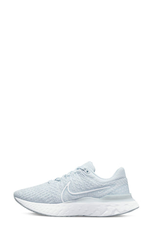 Nike React Infinity Flyknit Running Shoe in Pure Platinum/White at Nordstrom, Size 6.5